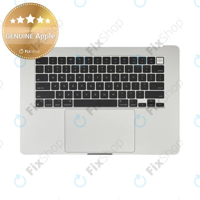 Oberer Tastaturrahmen für MacBook Air 15", A3114 (2024), mit US-Tastatur und Akku, Silver, 661-40267, Genuine Apple