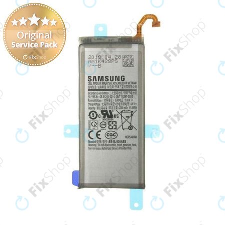 Samsung Galaxy J6 J600F - Akku Batterie EB-BJ800ABE 3000mAh - GH82-16865A Genuine Service Pack