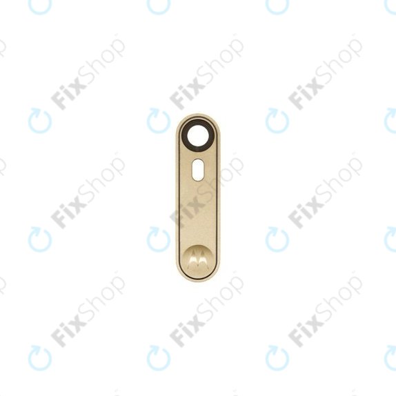 Motorola Moto X Style XT1572 - Rückfahrkameraglas + Rahmen (Gold)
