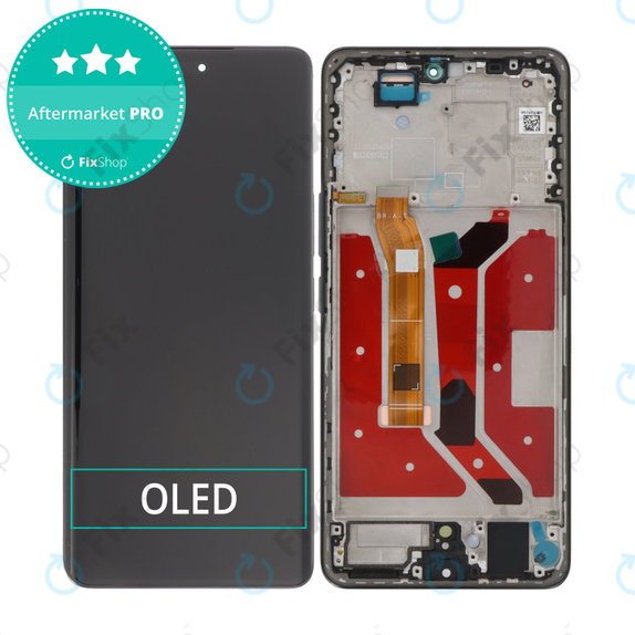 Honor Magic7 Lite - LCD Display + Touchscreen Front Glas + Rahmen (Black) OLED