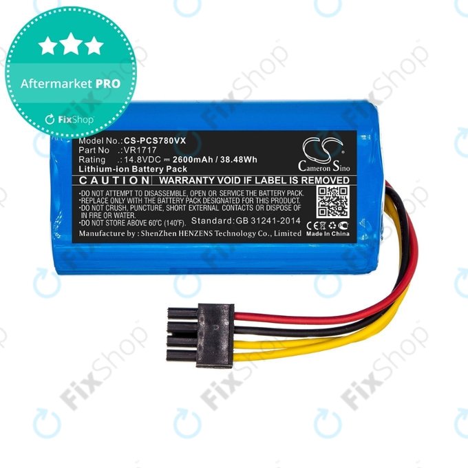 Proscenic Cocoa Smart 780T, 790T, Summer P1s, P2s - Akku Batterie VR1717 Li-Ion 14.8V 2600mAh HQ