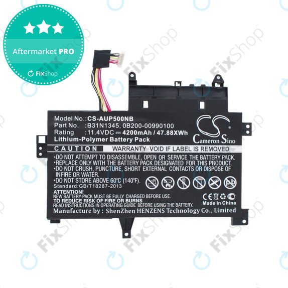 Batterie für Asus Transformer, 4200mAh, Li-Pol, 11.4V, B31N1345, HQ