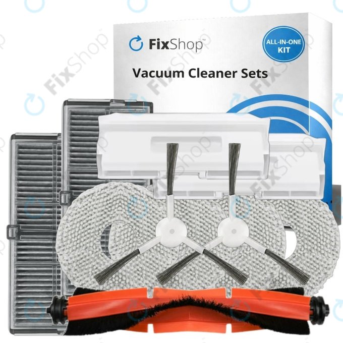Ersatzteilset für Xiaomi Robot Vacuum H40 - Complete set (1x Hauptbürste, 2x Filter, 2x Seitenbürste, 4x Wischtuch, 2x Staubbeutel)