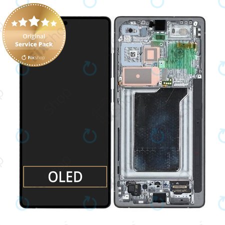 Samsung Galaxy S25 Ultra - LCD Display + Touchscreen Front Glas + Rahmen (Titanium Black) - GH82-36387D Genuine Service Pack