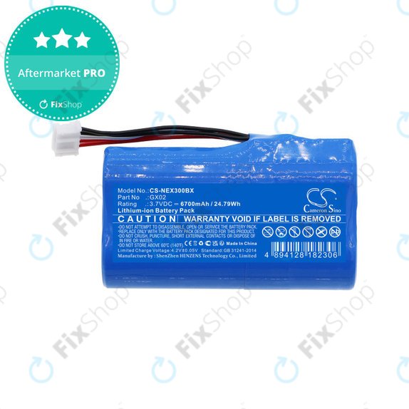 Batterie für NEXGO N3, N5, 6700mAh, Li-Ion, 3.7V, GX02, HQ