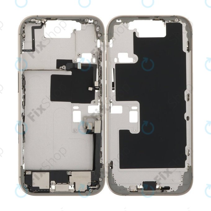 Apple iPhone 16 Pro - Mittelrahmen + Power-, Lautstärke- und Kameratasten (Natural Titanium)