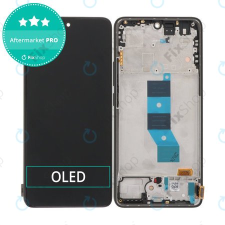 Xiaomi Redmi Note 14 5G 24094RAD4G - LCD Display + Touchscreen Front Glas + Rahmen (Black) OLED