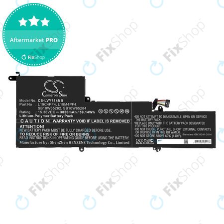 Akku batterie für Lenovo Yoga Slim 7, 14s, 3850mAh, Li-Pol, 15.36V, L19C4PF4, HQ