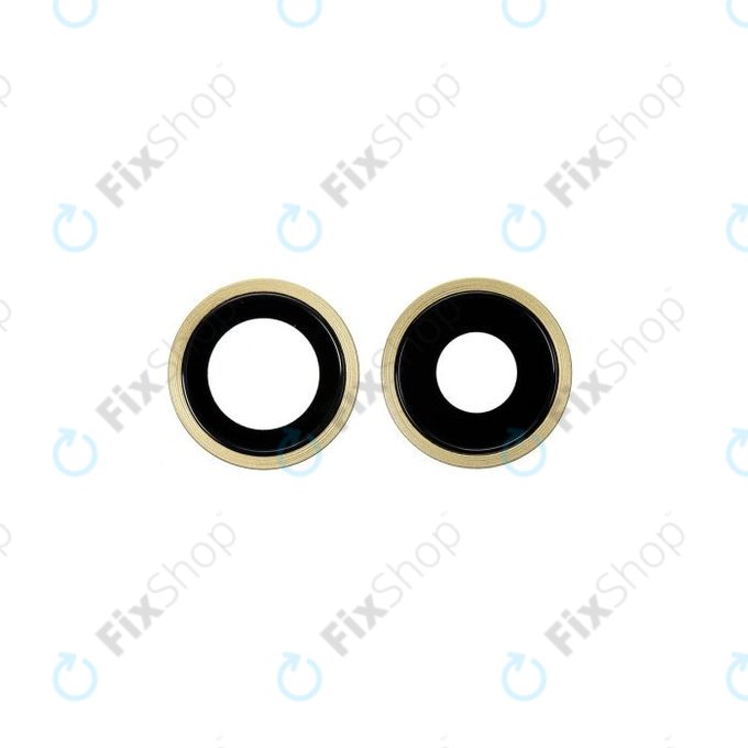 Apple iPhone 11 - Rückfahrkameraglas mit Rahmen (Yellow) - 2Stk.