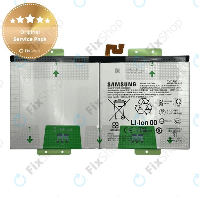 Samsung Galaxy Tab S10 Ultra X920, X926B - Akku Batterie EB-BX926ABE 11200mAh - GH82-35940A Genuine Service Pack