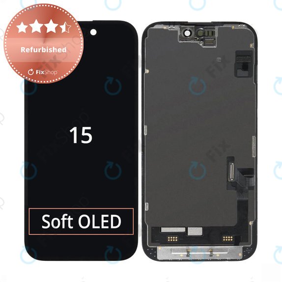 Apple iPhone 15 - LCD Display + Touchscreen Front Glas + Rahmen Refurbished