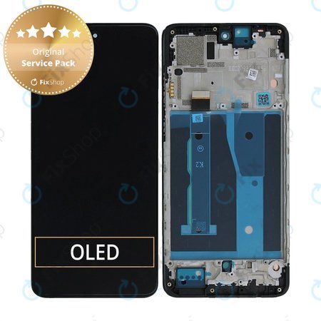 Motorola Moto G84 - LCD Display + Touchscreen Front Glas + Rahmen - 5D68C23231 Genuine Service Pack