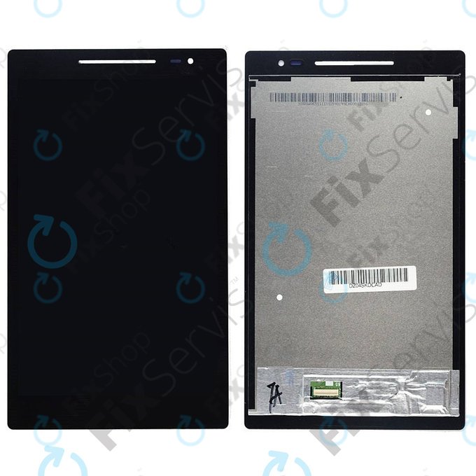 Asus ZenPad 8 Z380C, Z7380CX - LCD Display + Touchscreen front Glas + Rahmen (Schwarz)