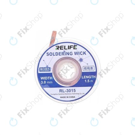 Relife RL-3515 - Leistungsstarker Lötdocht (3mm)