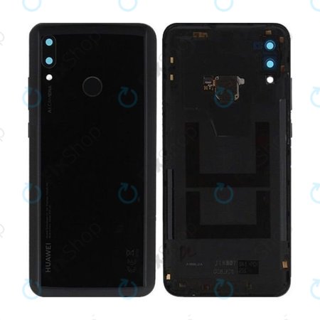 Huawei P Smart (2019) - Akkudeckel + Fingerprint Sensor (Midnight Black) - 02352HTS Genuine Service Pack