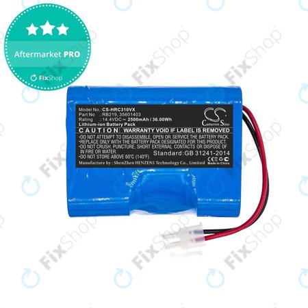 Hoover RBC-series - Akku Batterie RB219, 35601403 Li-Ion 14.4V 2500mAh HQ