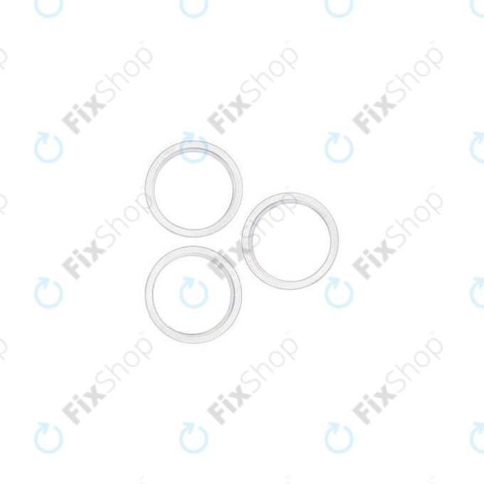 Apple iPhone 14 Pro, 14 Pro Max - Rückfahrkamera Schieberahmen (Silver) - 3Stk