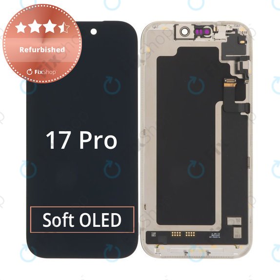 Apple iPhone 17 Pro - LCD Display + Touchscreen Front Glas + Rahmen Refurbished