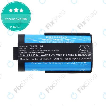 Batterie für Logitech UE Megaboom, 3400mAh, Li-Ion, 7.4V, 533-000116, HQ