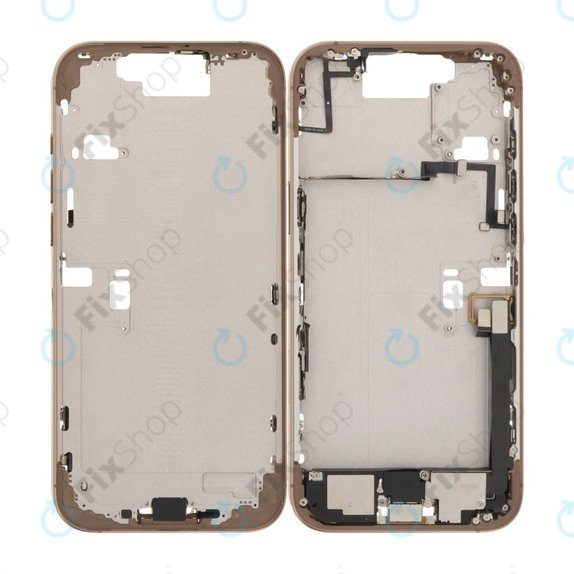 Apple iPhone 16 Pro Max - Mittelrahmen + Power-, Lautstärke- und Kameratasten (Desert Titanium)