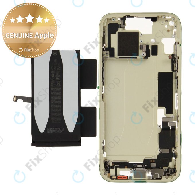 Mittelrahmen mit Batterie für iPhone 15 | Yellow | ZD076-00671 | Genuine Apple