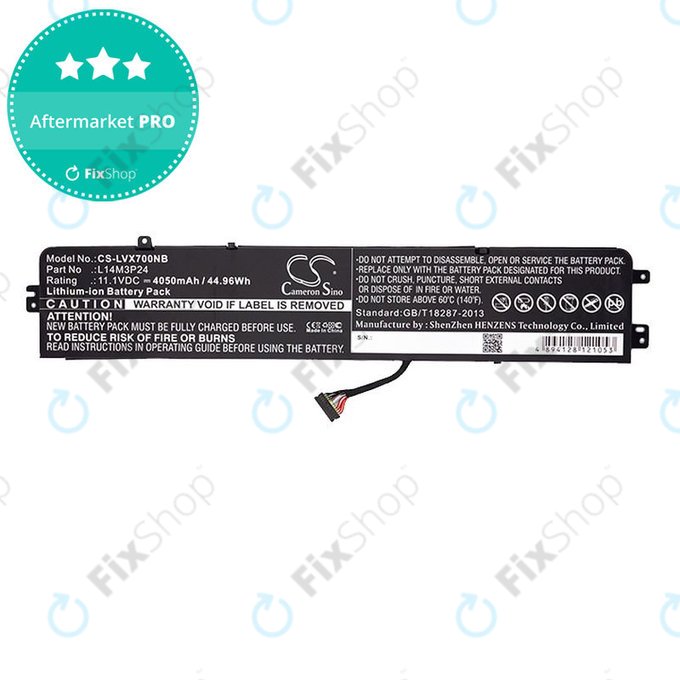 Akku batterie für Lenovo Ideapad 700, Legion Y520, R720, 4050mAh, Li-Ion, 11.1V, L14M3P24, HQ