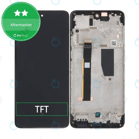 Motorola Moto G84 XT2347 - LCD Display + Touchscreen Front Glas + Rahmen (Black) TFT