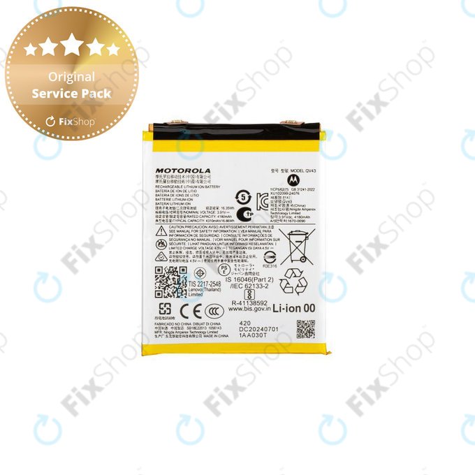 Motorola Edge 50 Neo, ThinkPhone 2025 - Akku Batterie QV43 4300mAh - SB18E23273 Genuine Service Pack