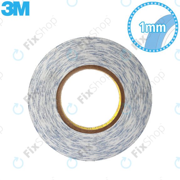 3M - Doppelseitiges Klebeband - 1mm x 50m (Transparent)