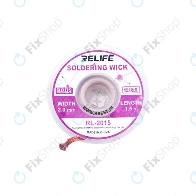 Relife RL-2015 - Leistungsstarker Lötdocht (2mm)