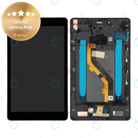 Samsung Galaxy Tab A 8.0 (2019) - LCD Display + Touchscreen Front Glas (Carbon Black) - GH81-17178A Genuine Service Pack