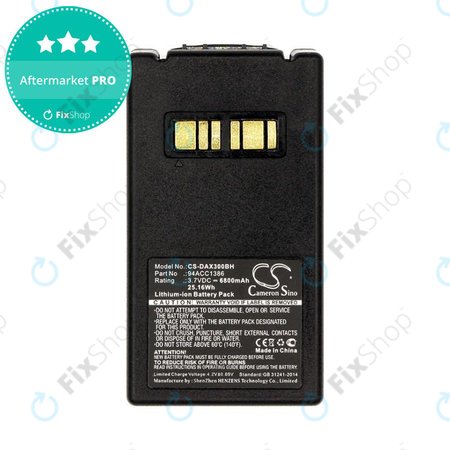 Akku batterie für Datalogic Falcon X4, X3, 6800mAh, Li-Ion, 3.7V, 94ACC1386, HQ