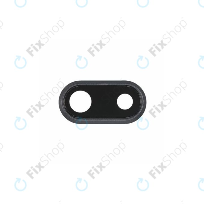 Apple iPhone 8 Plus - Rückfahrkameraglas mit Rahmen (Space Gray)