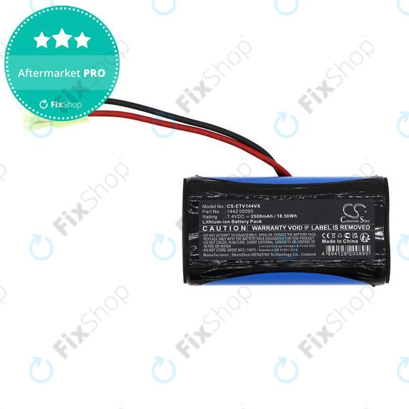 Akku batterie für ETA Verto 1442, 2500mAh, Li-Ion, 7.4V, 1442 00090, HQ
