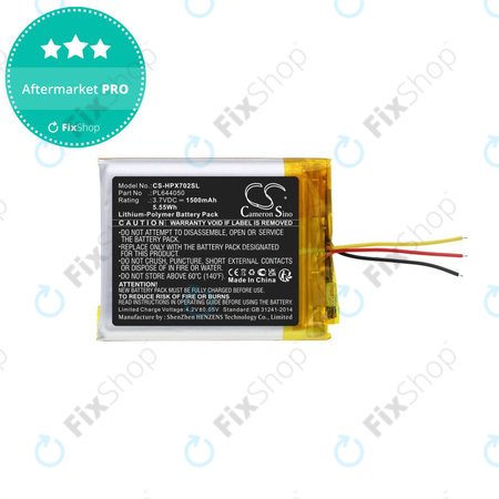 Batterie für HyperX Cloud Flight, Cloud Alpha, 1500mAh, Li-Pol, 3.7V, PL644050, HQ