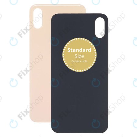 Apple iPhone XS - Backcover Glas (Gold)