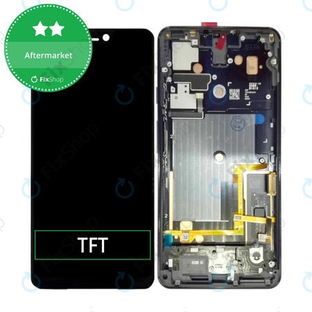 Google Pixel 3 XL - LCD Display + Touchscreen Front Glas + Rahmen (Just Black) TFT