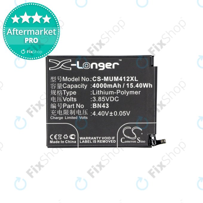 Xiaomi Redmi Note 4X - Akku Batterie BN43 4000mAh HQ