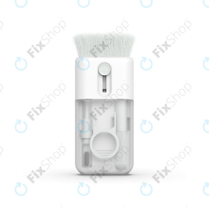 Multifunktionales Bürstenset mit Tuch- und Schlüsselabzieher 6in1