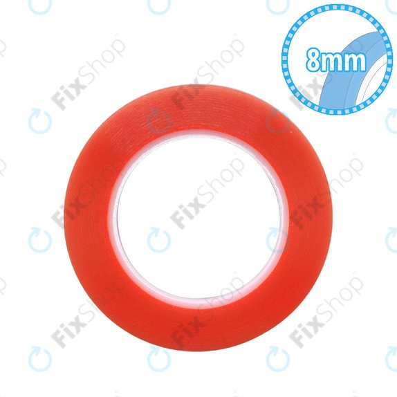 Magic RED Tape - Doppelseitiges Klebeband - 8mm x 25m (Transparent)