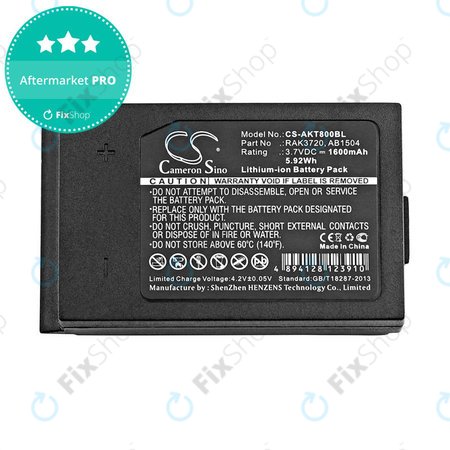 Akku batterie für Akerstroms Mercury 8B, Jupiter, Era 150J, 1600mAh, Li-Ion, 3.7V, RAK3720, HQ