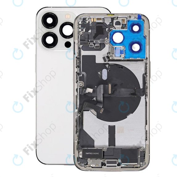 Apple iPhone 13 Pro - Backcover mit Kleinteilen (Silver)