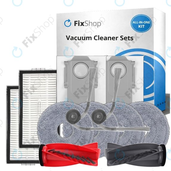 Ersatzteilset für Roborock G20s Ultra, Saros 10R, 20 (1x Hauptbürste, 2x Filter, 2x Seitenbürste, 4x Wischtuch, 2x Staubbeutel)