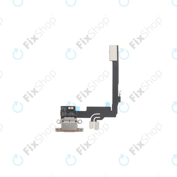 Apple iPhone 16 Pro - Ladestecker Ladebuchse + Flex Kabel (Desert Titanium)