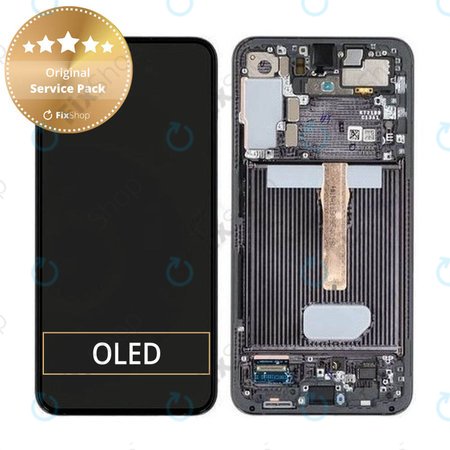 Samsung Galaxy S22 Plus S906B - LCD Display + Touch Screen + Frame (Phantom Black) - GH82-27500A, GH82-27501A Genuine Service Pack