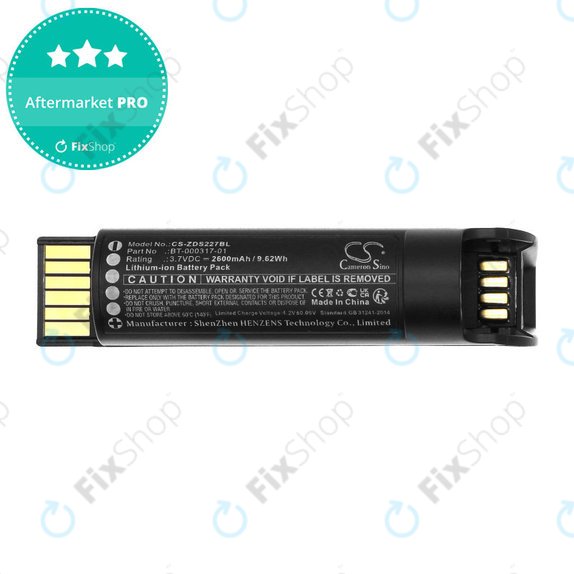 Batterie für Zebra CR2278, DS22, 2600mAh, Li-Ion, 3.7V, BT-000317-01, HQ