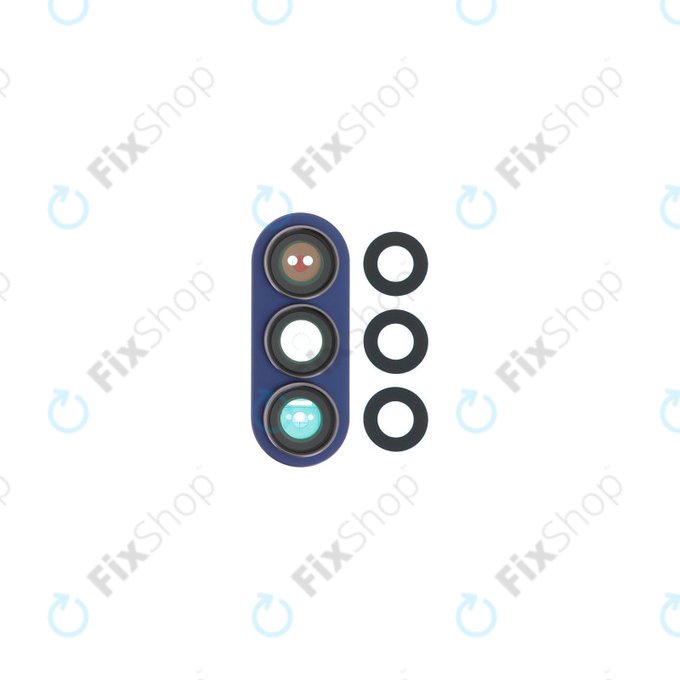 Samsung Galaxy Z Fold 7 F966B - Rückfahrkameraglas + Rahmen (Blue Shadow)
