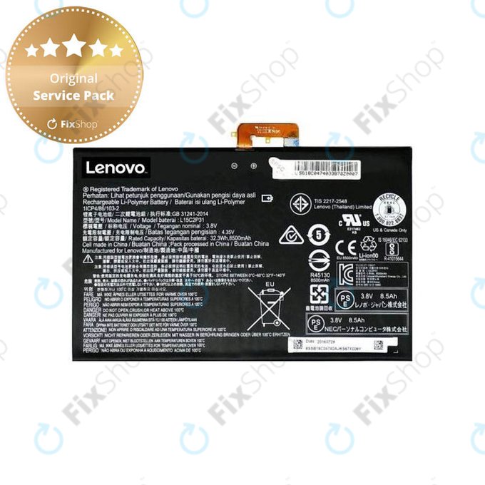 Lenovo Yoga Book YB1-X90L - Akku Batterie L15C2P31 8500mAh - 77055339 Genuine Service Pack