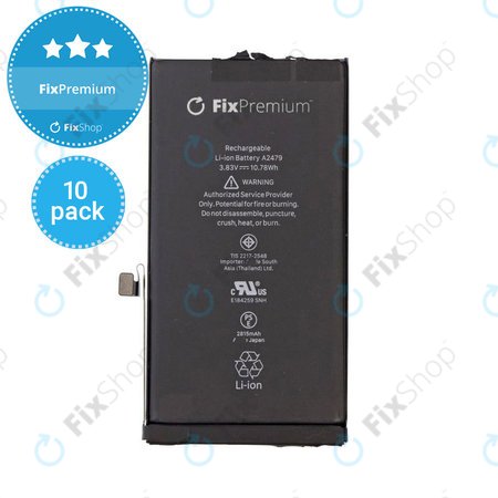 Apple iPhone 12, 12 Pro - Akku Batterie 2815mAh FixPremium (10 Pack)