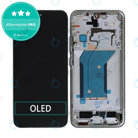 Xiaomi 14 23127PN0CC - LCD Display + Touchscreen Front Glas + Rahmen (White) OLED
